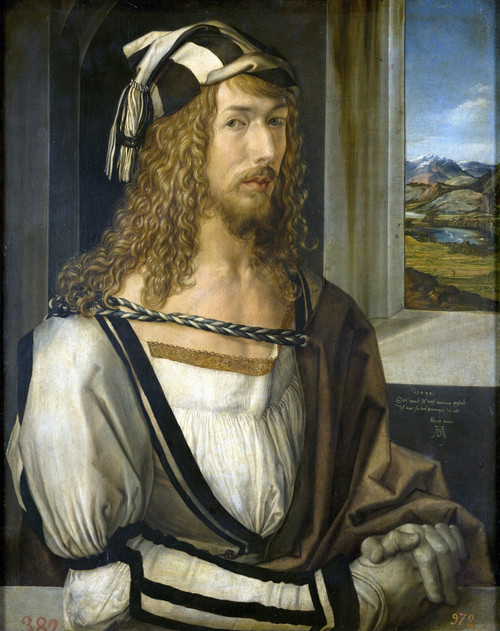 DURER, Albrecht - Self-Portrait at 26 Poster Canvas Movie Film Print A0 A1 A2 A3