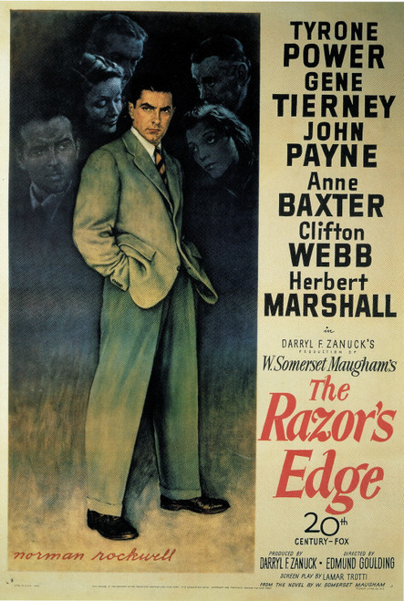 the Razor's Edge- Us- 1946 Poster Canvas Movie Film Print A0 A1 A2 A3 A4 A5 A6 A