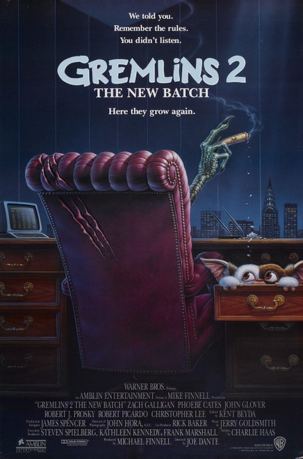Gremlins 2_ The New Batch (1990)_0 Movie Film Poster Canvas iconic design