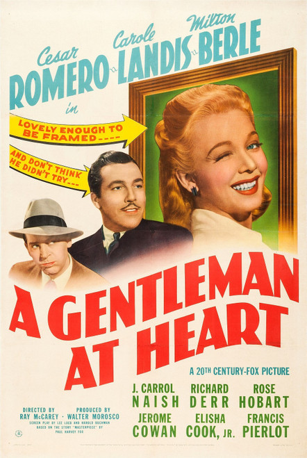 A Gentleman at Heart (1942)_0 Movie Film Poster Canvas iconic design