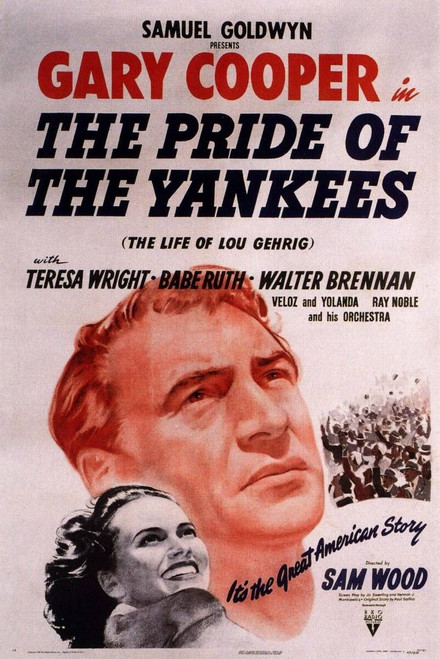 The Pride of the Yankees (1942)_1 Poster Canvas Movie Film Print A0 A1 A2 A3 A4