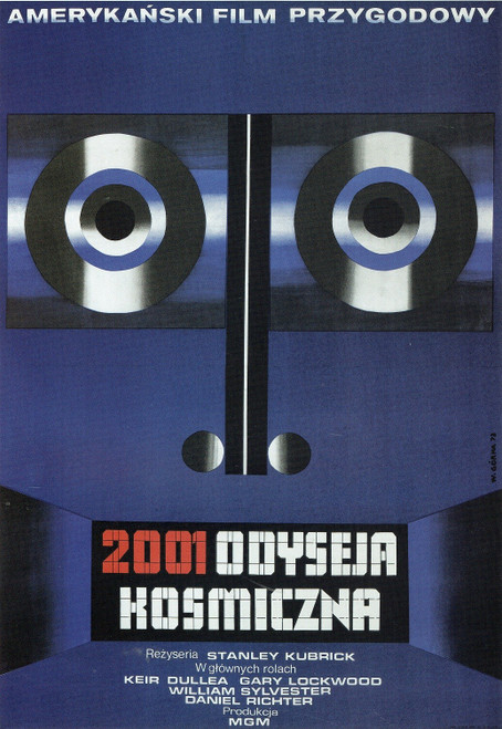 2001 a Space Odyssey - Polish -1968 small Poster Canvas Movie Film Print A0 A1 A