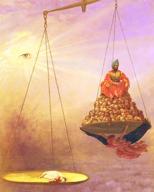 Jean-Leon-Gérôme Judgment of God Upon Thee Poster Canvas Movie Film Print A0 A1