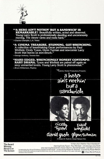 A Hero Ain_t Nothin_ But a Sandwich (1978)_0 Movie Film Poster Canvas iconic des