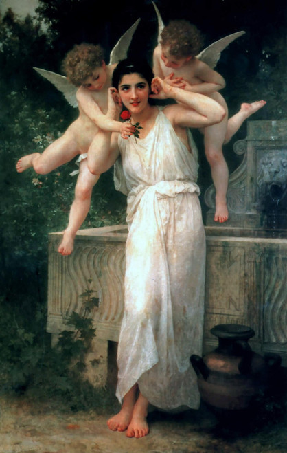 William Adolphe Bouguereau - Youth 1893 Poster Canvas Movie Film Print A0 A1 A2 William Adolphe Bouguereau - Youth 1893 Poster Canvas Movie Film Print A0 A1 A2