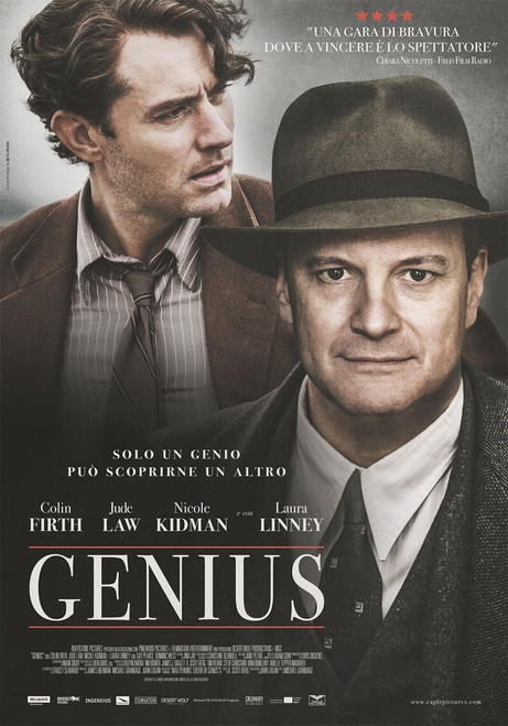 Genius (2016)_3 Movie Film Poster Canvas iconic design
