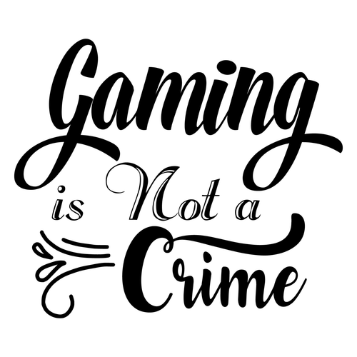 Gaming is Not a Crime svg-01 Personalized Poster Canvas Print A0 A1 A2 A3 A4 A5