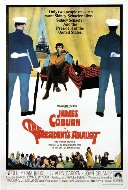 The President's Analyst- Us 1967 Poster Canvas Movie Film Print A0 A1 A2 A3 A4 A
