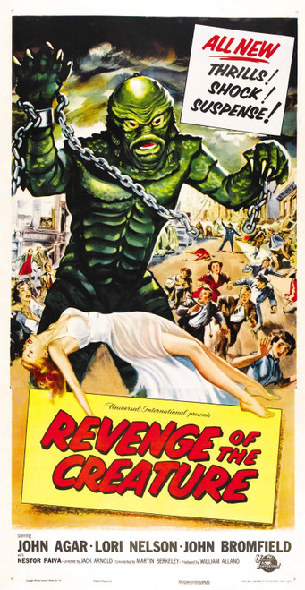 Revenge Of Creature 02 Poster Canvas Movie Film Print A0 A1 A2 A3 A4 A5 A6 Art W