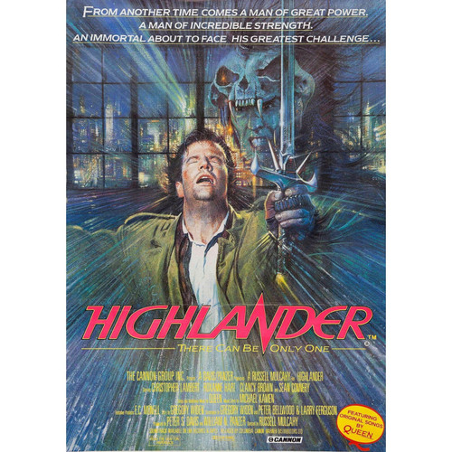 highlander Poster Canvas Movie Film Print A0 A1 A2 A3 A4 A5 A6 Art Wall Decorati