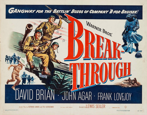 Breakthrough (1950)_2 Movie Film Poster Canvas iconic design