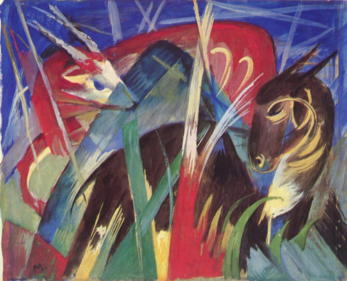 Franz Marc - Art 2 Poster Canvas Movie Film Print A0 A1 A2 A3 A4 A5 A6 Art Wall