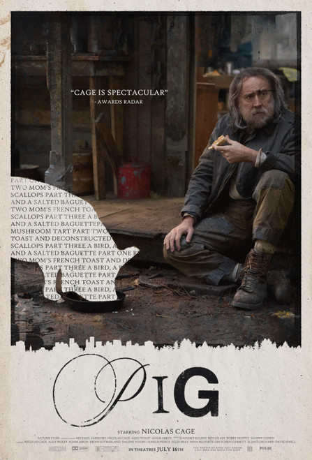 PIG (2021) 5 Poster Canvas Movie Film Print A0 A1 A2 A3 A4 A5 A6 Art Wall Decora