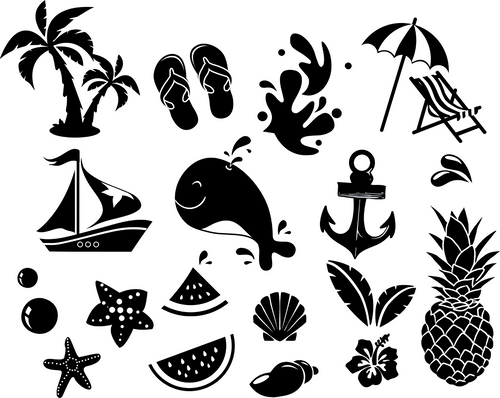 Summer Set SVG Funny Poster Canvas Art Print A0 A1 A2 A3 A4 A5 A6 Art Wall Decor