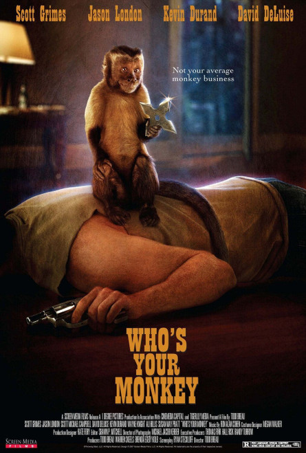 Who_s Your Monkey (2008)_2 Poster Canvas Movie Film Print A0 A1 A2 A3 A4 A5 A6 A