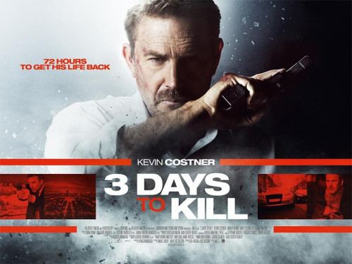 3 Days to Kill (2014)_6 Movie Film Poster Canvas iconic design