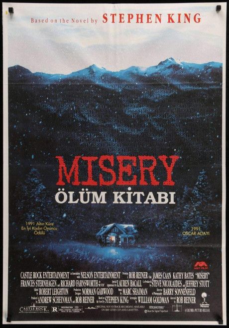 MISERY (1990) 2 Poster Canvas Movie Film Print A0 A1 A2 A3 A4 A5 A6 Art Wall Dec