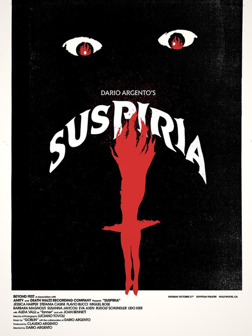 SUSPIRIA (1977) 3 Poster Canvas Movie Film Print A0 A1 A2 A3 A4 A5 A6 Art Wall D