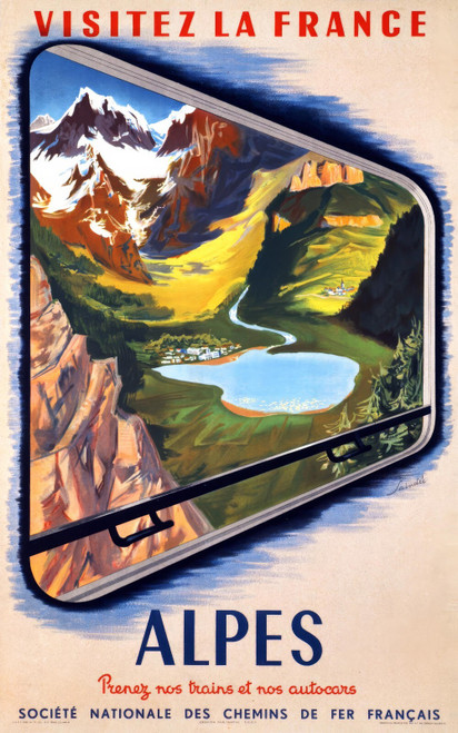 51240779404_SAINDRE. Visitez la France, Alpes, prenez la SNCF, 1952.-artofuniver