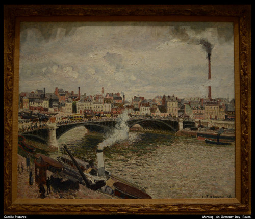 camille-pissarro---morning-an-overcast-day-rouen--jpb_25743102260_o(1) Poster Ca
