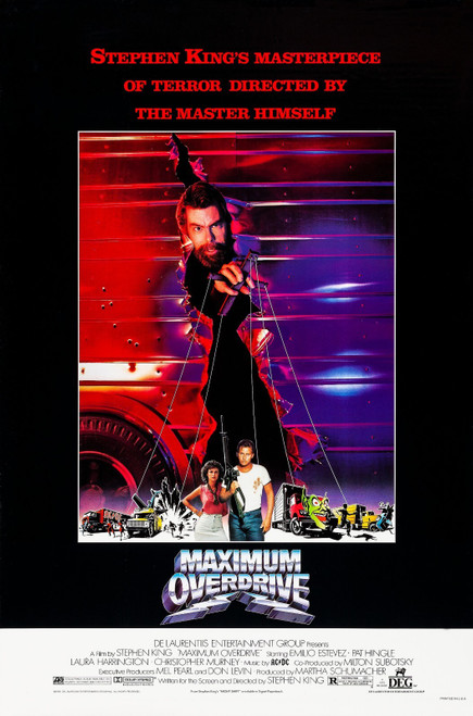Maximum Overdrive (1986)_1 Poster Canvas Movie Film Print A0 A1 A2 A3 A4 A5 A6 A