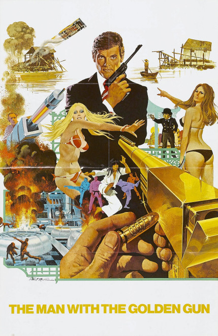 The Man with the Golden Gun3 Poster Canvas Movie Film Print A0 A1 A2 A3 A4 A5 A6
