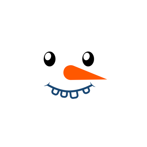 Snowman-Face_19 Poster Canvas Movie Film Print A0 A1 A2 A3 A4 A5 A6 Art Wall Dec