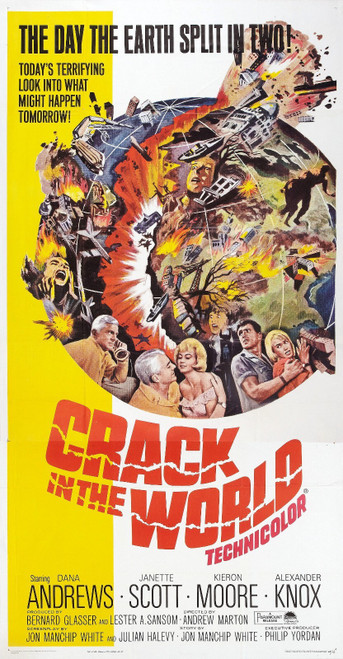 Crack in the World (1965)_1 Movie Film Poster Canvas iconic design