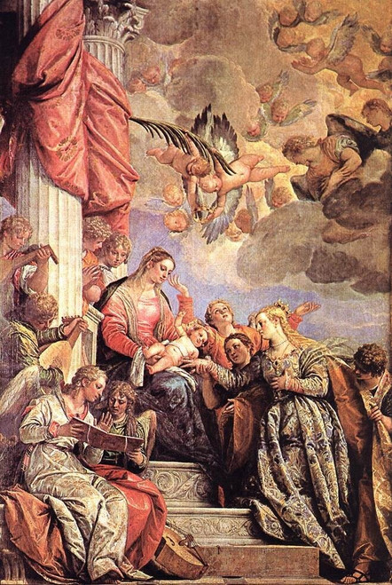 Veronese_The_Marriage_of_St_Catherine Poster Canvas Movie Film Print A0 A1 A2 A3