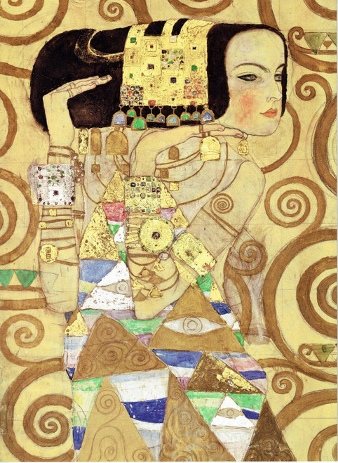Detail of- Dancing girl-Klimt 1910 Art Gallery Poster Canvas Print Wall Decorati
