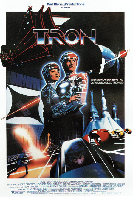Tron -US- 1982 Poster Canvas Movie Film Print A0 A1 A2 A3 A4 A5 A6 Art Wall Deco
