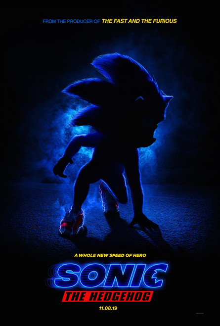 Sonic the Hedgehog (2020)_1 Poster Canvas Movie Film Print A0 A1 A2 A3 A4 A5 A6