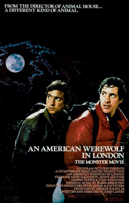 AN AMERICAN WEREWOLF IN LONDON (1981) 3 Poster Canvas Movie Film Print A0 A1 A2
