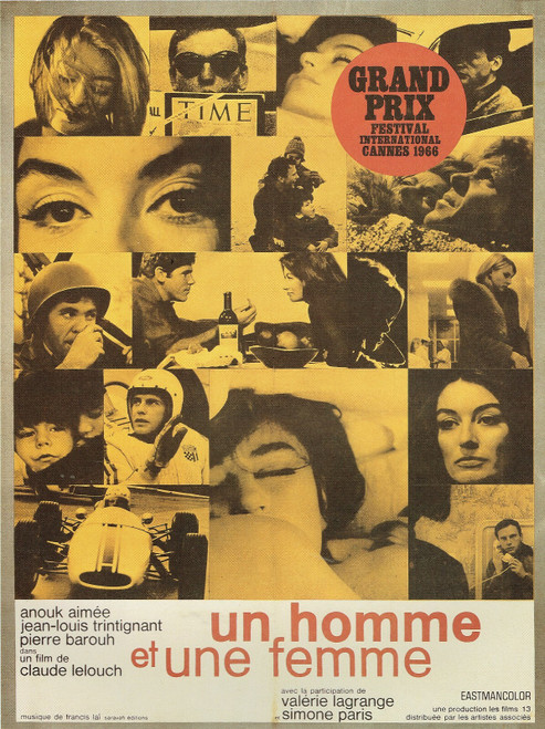 A Man and A Woman-Frenc - Poster (A0-A4) Film Movie Picture Art Wall Decor Actor