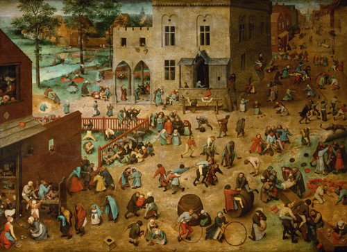 Pieter_Bruegel_the_Elder_-_Children%u2019s_Games_-_Google_Art_Project Poster Can
