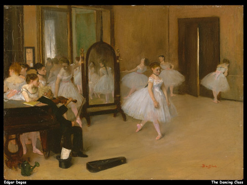 edgar-degas---the-dancing-class_11018884353_o(1) Poster Canvas Print Art Paintin