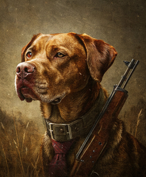 Mafia Gangster Pet PortraitRenaissance Pet Portrait from PhotoCustom Funny Canva
