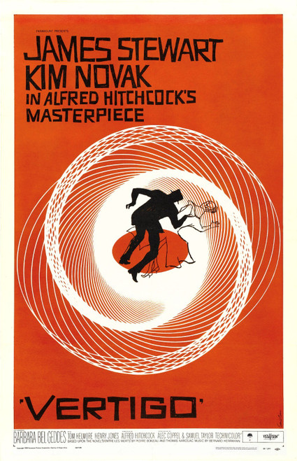 vertigo Poster Canvas Movie Film Print A0 A1 A2 A3 A4 A5 A6 Art Wall Decoration
