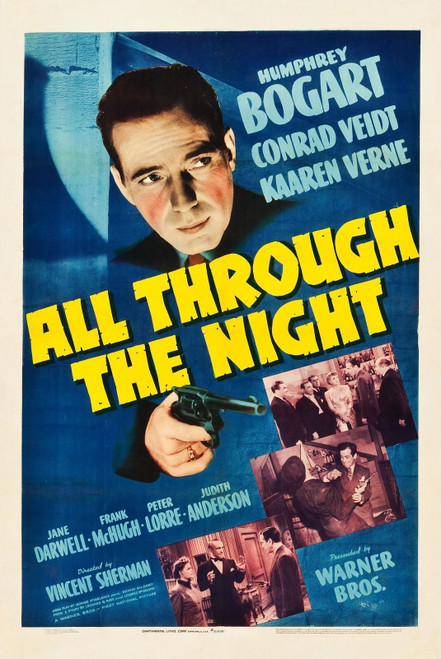 All Through the Night (1941)_2 Movie Film Poster Canvas iconic design