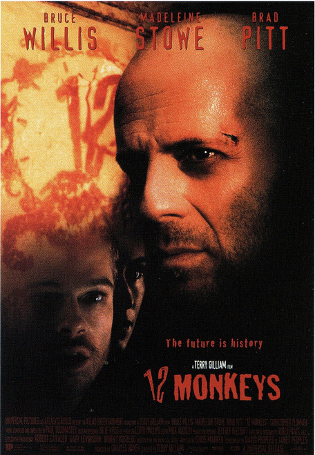 12 Monkeys (@) - US-1995 small Poster Canvas Movie Film Print A0 A1 A2 A3 A4 A5