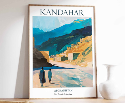 11_Kandahar Print, Kandahar Travel Poster, Afghanistan Poster, Islamic Decor, Mi