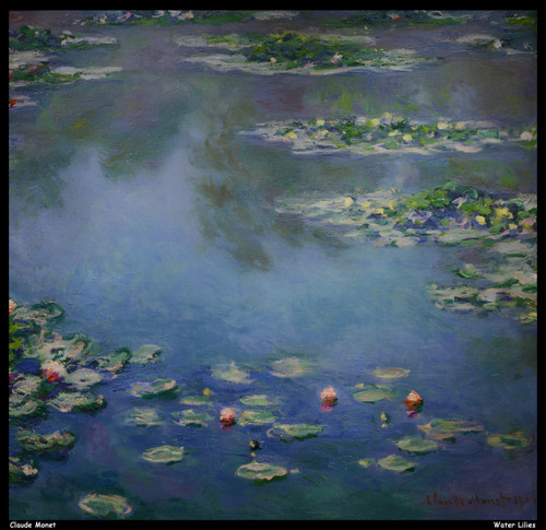 claude-monet - -water-lilies-2 - jpb_18189105794_o(1)upscaled Poster Canvas Movi