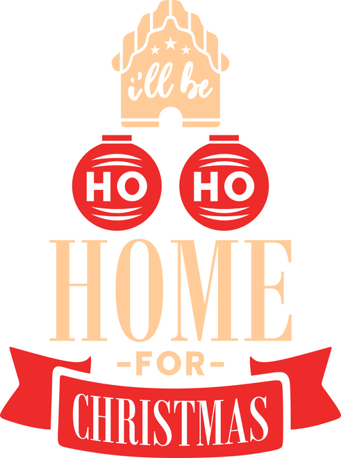 Ill be Ho Ho Home for Christmas Poster Canvas Movie Film Print A0 A1 A2 A3 A4 A5