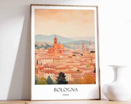 4_Bologna Poster, Italy Poster, City Poster, Travel Poster, Wall Art, Home Decor