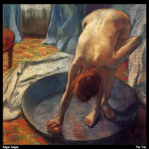 edgar-degas---the-tub-2_11018824594_o(1) Poster Canvas Print Art Painting Decor