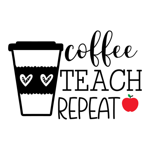 Coffee Teach Repeat-01 (2) Poster Canvas Movie Film Print A0 A1 A2 A3 A4 A5 A6 A