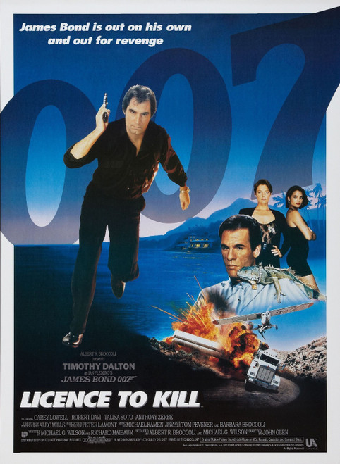 Licence to Kill (1989)_3 Poster Canvas Movie Film Print A0 A1 A2 A3 A4 A5 A6 Art