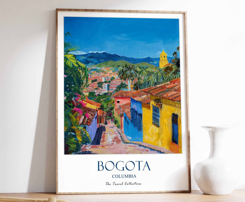 3_Bogota Print, Bogota Travel Poster, Colombian Travel Print, Tropical Decor, Bo