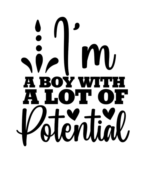 Im A Boy With A Lot Of Potential-01 Poster Canvas Movie Film Print A0 A1 A2 A3 A