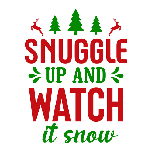 Snuggle Up and Watch It Snow-01 Poster Personalized Canvas Movie Film Print A0 A